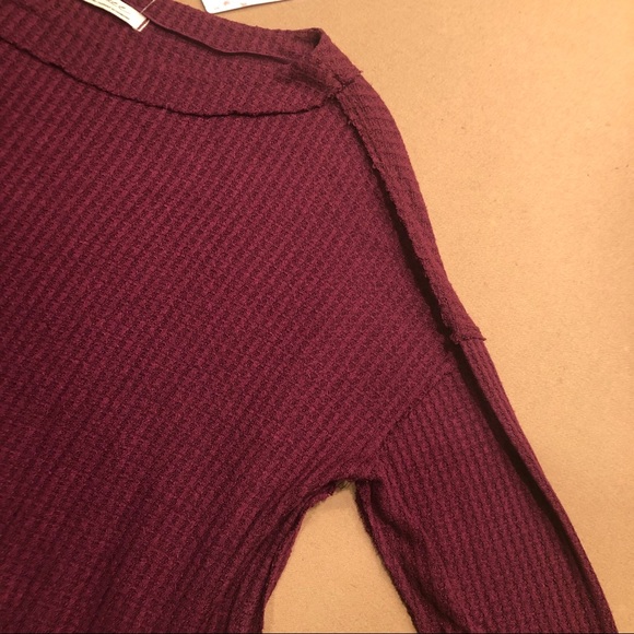 Free people Purple Thermal Tunic Top - Picture 6 of 8